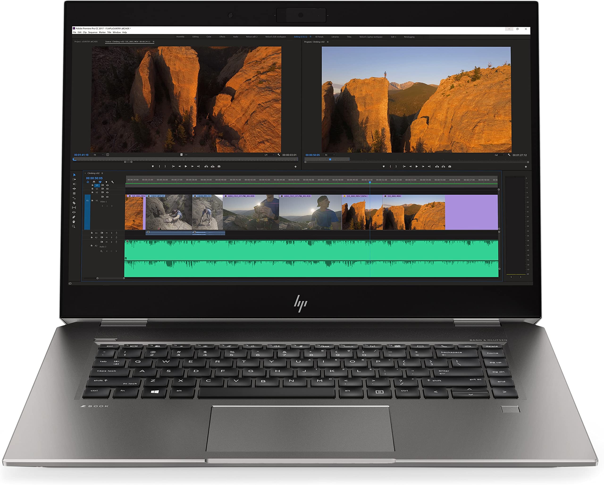 HP ZBook Studio G5, Xeon E-2176M (6 core, 4.40GHz), Nvidia Quadro P100
