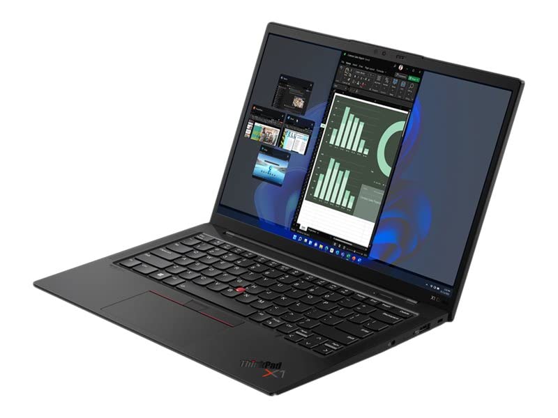 Lenovo ThinkPad X1 Carbon Gen 10, 2TB NVMe TOUCHSCREEN - i5-1240P (12 Cores, 4.4GHz), 16GB DDR5, NFC, vPro, Fingerprint, WIFI 6E & BT 5.1, Backlit Keys, “LTE READY”, Windows 11 Pro (Renewed)
