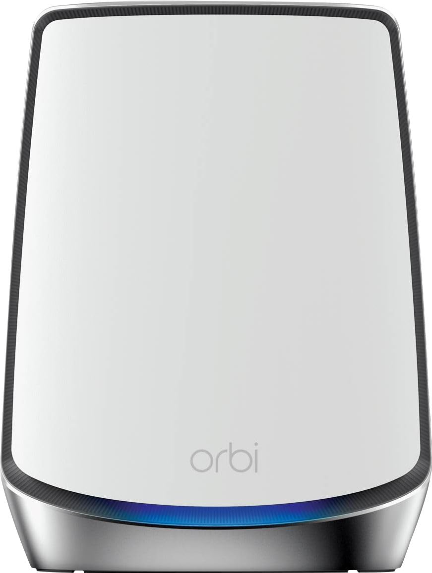 NETGEAR Orbi AX6000 Whole Home Tri-band Mesh WIFI 6 RBR850 Router  up to 1200Mbps, 2.4/5GHz Bands, 4x GbE LAN, 1x 2.5GbE WAN, NETGEAR Armor Security (Router Only) (Renewed)