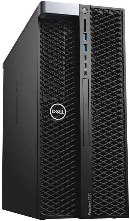 Dell Precision T5820, 128GB ECC RAM, 2TB NVMe SSD, 6TB HDD Workstation - Intel Xeon W-2155 (10 Cores, 4.5GHz), Nvidia Quadro RTX A2000, RAID Support, 950W (Renewed)