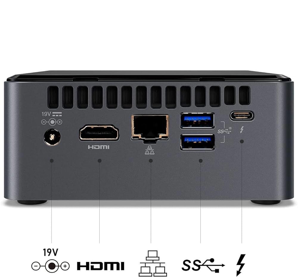 Intel NUC NUC8I7BEH Mini PC  i7-8559U (4 Cores, 4.5GHz), 1TB PCIe Gen 4.0x4 NVMe, 16GB DDR4, SD Card Reader, Iris Plus Graphics, WIFI 5 & Bluetooth 5.1, Windows 11 Pro (Renewed)