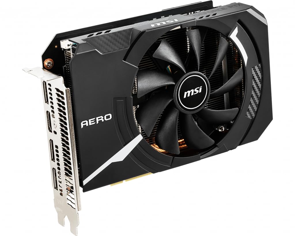 MSI AERO ITX GeForce RTX 2060 SUPER 8GB GDDR6  2176 CUDA Cores, 1650 MHz, 256-bit, HDR, G-Sync, VR Ready, 175W, PCI Express Gen 3, DirectX12, DisplayPort 1.4a, HDMI 2.0b (Renewed)