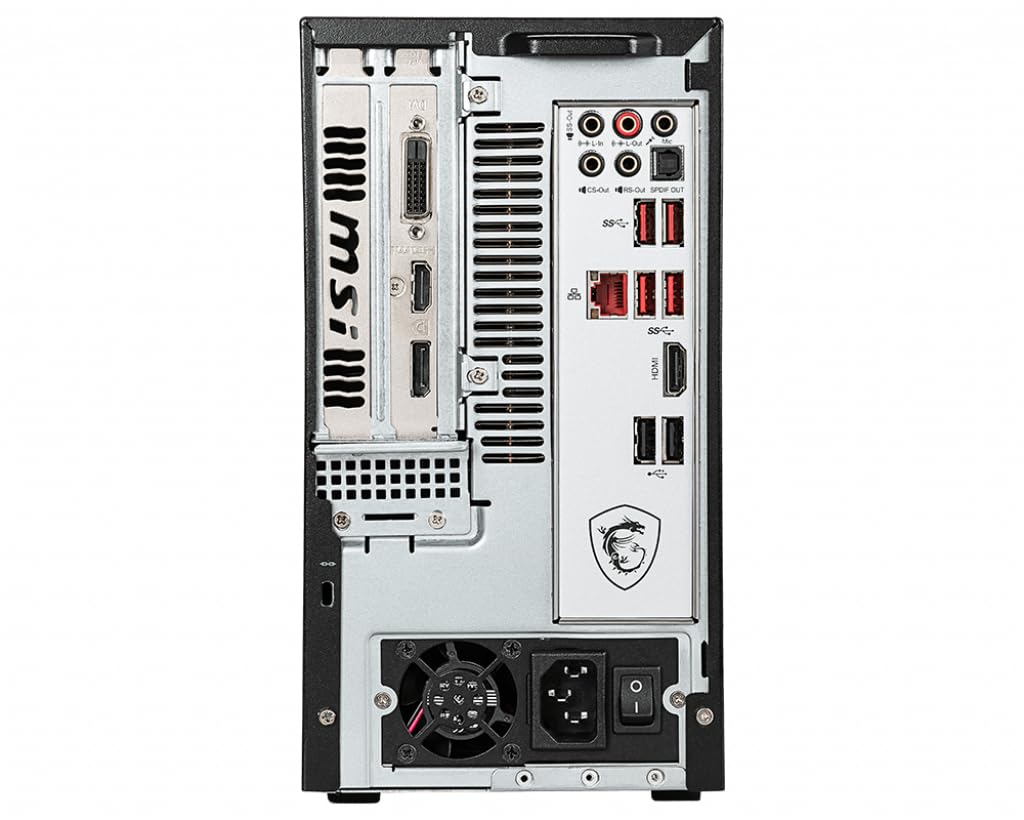 MSI Infinite S 9SI Gaming PC – i5-9400F (6 Core, 4.1GHz), Nvidia GeForce GTX 1660 Super, 1TB PCIe Gen 4.0 x4 NVMe, 16GB DDR4, WIFI 5 & BT 4.2, GbE, Windows 11 Pro (Renewed)