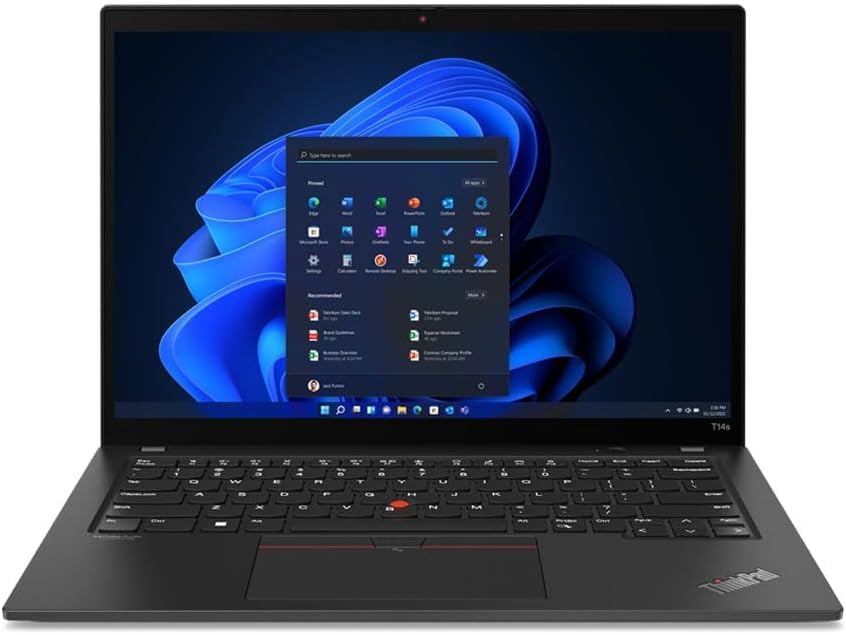 Lenovo ThinkPad T14s Gen 2 14” FHD Touchscreen – i7-1185G7 (4 Cores, 4.8GHz), 1TB PCIe Gen 4.0x4 NVMe, 16GB LPDDR4X, vPro, Iris Xe Graphics, WIFI 6 & BT 5.1, UK Backlit Keys, Windows 11 Pro (Renewed)