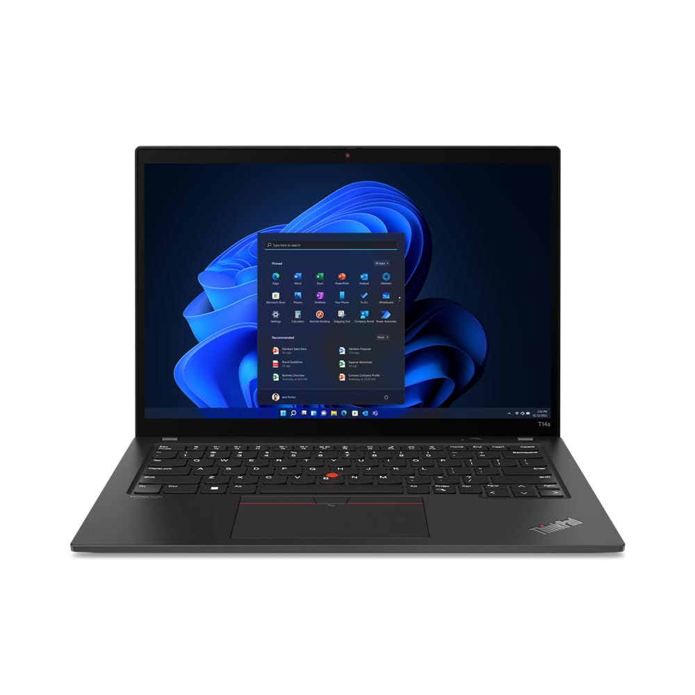 Lenovo ThinkPad T14s Gen 3 14" WUXGA - i5-1245U (10 Cores, 4.4GHz), 1TB PCIe Gen 4.0 x4 NVMe, 16GB LPDDR5, vPro, WIFI 6E & BT 5.2, Iris Xe Graphics, UK Backlit Keys, Windows 11 Pro (Renewed)