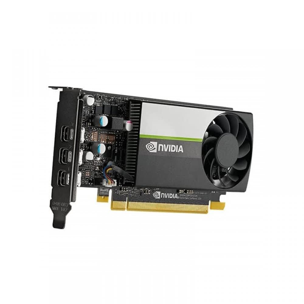 Dell Nvidia Quadro T400 2GB Graphics Card (GDDR6, 64bit, 384 CUDA Cores, DirectX 12, 3x mDP) with 3x mDP to DP Adapters, High & Low-Profile Bracket (Renewed)