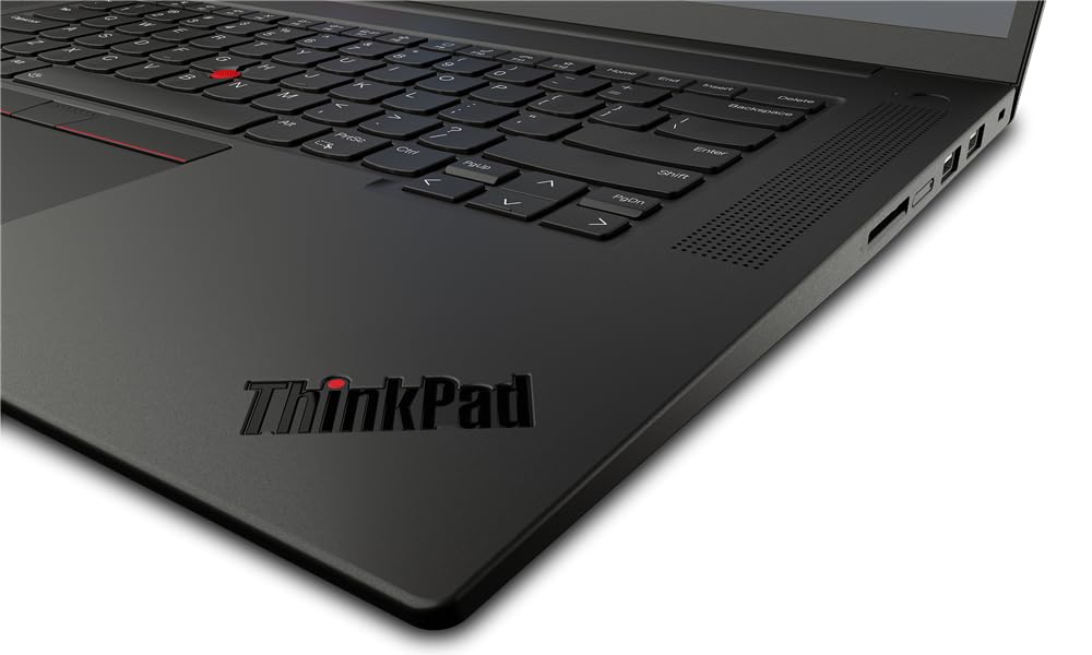 Lenovo ThinkPad P1 Gen 5 16” 4K UHD+, i9-12900H (14 Core), Nvidia RTX A2000 8GB, 4TB PCIe Gen 4.0 x4 NVMe, 64GB DDR4, vPro, FPR, SD Card Slot, WIFI 6E, UK Backlit Keys, Windows 11 Pro (Renewed)