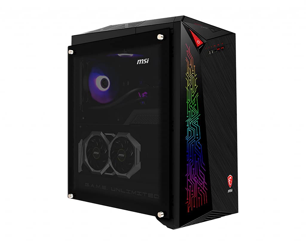 MSI MEG Infinite X 10SD-661MYS Gaming PC - Core i7 10700KF (8 Core), 32GB DDR4, 1TB SSD, Nvidia GeForce RTX 2070 Super, WIFI 6 & Bluetooth 5.1, DVD RW, Windows 10 Pro - 9S6-B91651-661 (Renewed)