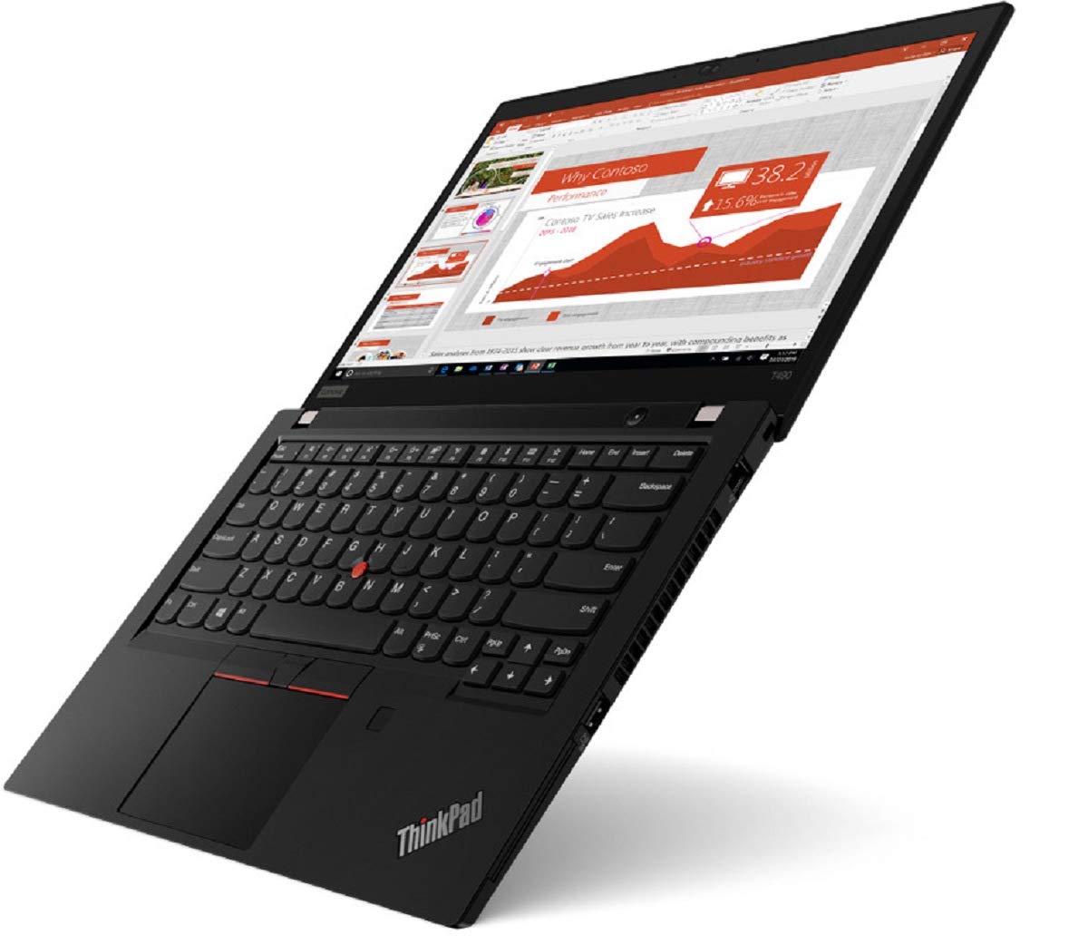 Lenovo ThinkPad T490 20N3000KGE 14" Full HD IPS i5-8265U 8GB/256GB SSD Win 10 Pro (Renewed)