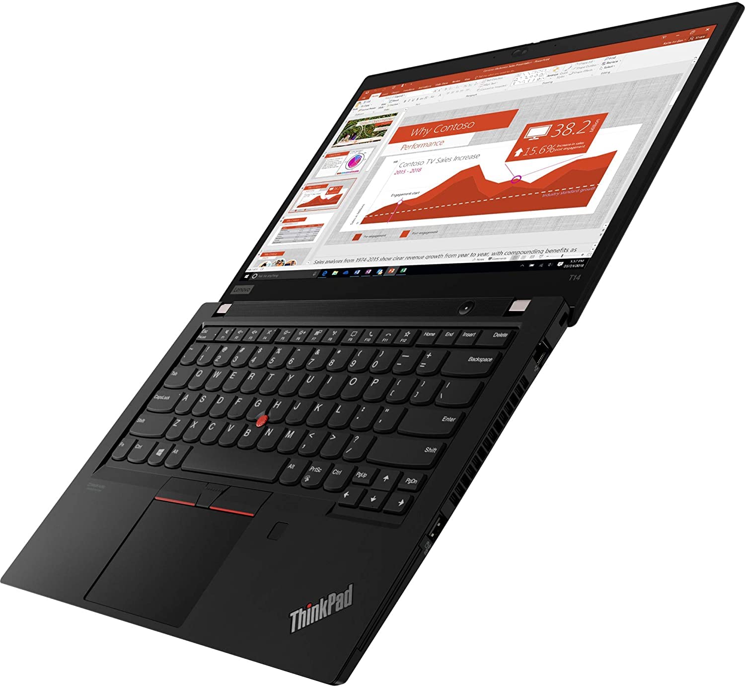 Lenovo ThinkPad T14s Gen 1, 32GB DDR4, 2TB NVMe, Touchscreen Laptop – i7-10610U (4.9GHz), Intel UHD Graphics, Fingerprint & SD Card Reader, vPro, WiFi 6 & BT 5.1, Windows 11 Pro, Backlit KYB (Renewed)