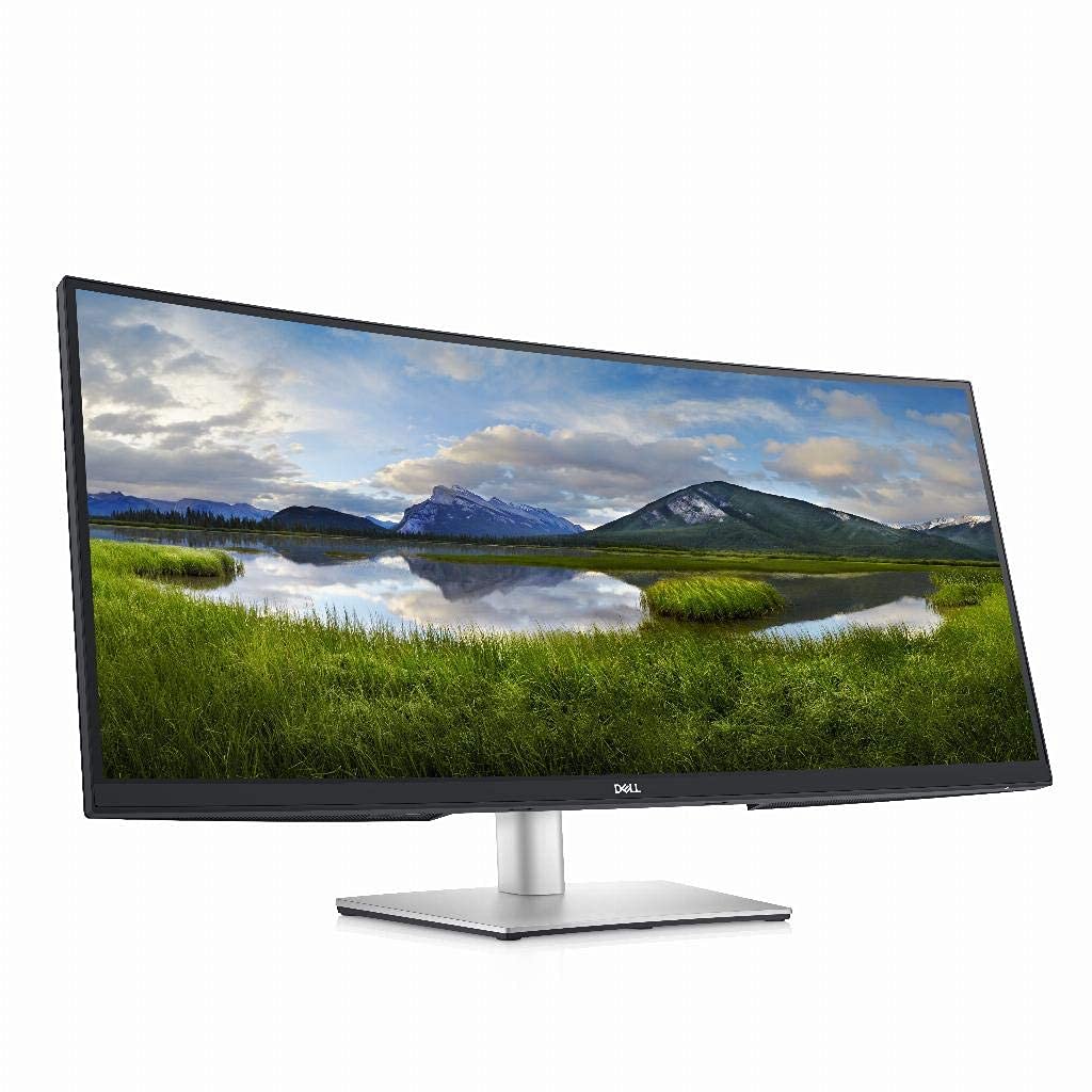 Dell P3421W Curved Monitor (34.14") 86.72 cm WQHD 3440x1440Pixel, 5 ms, IPS, HDMI, DisplayPort, USD-C (Renewed)