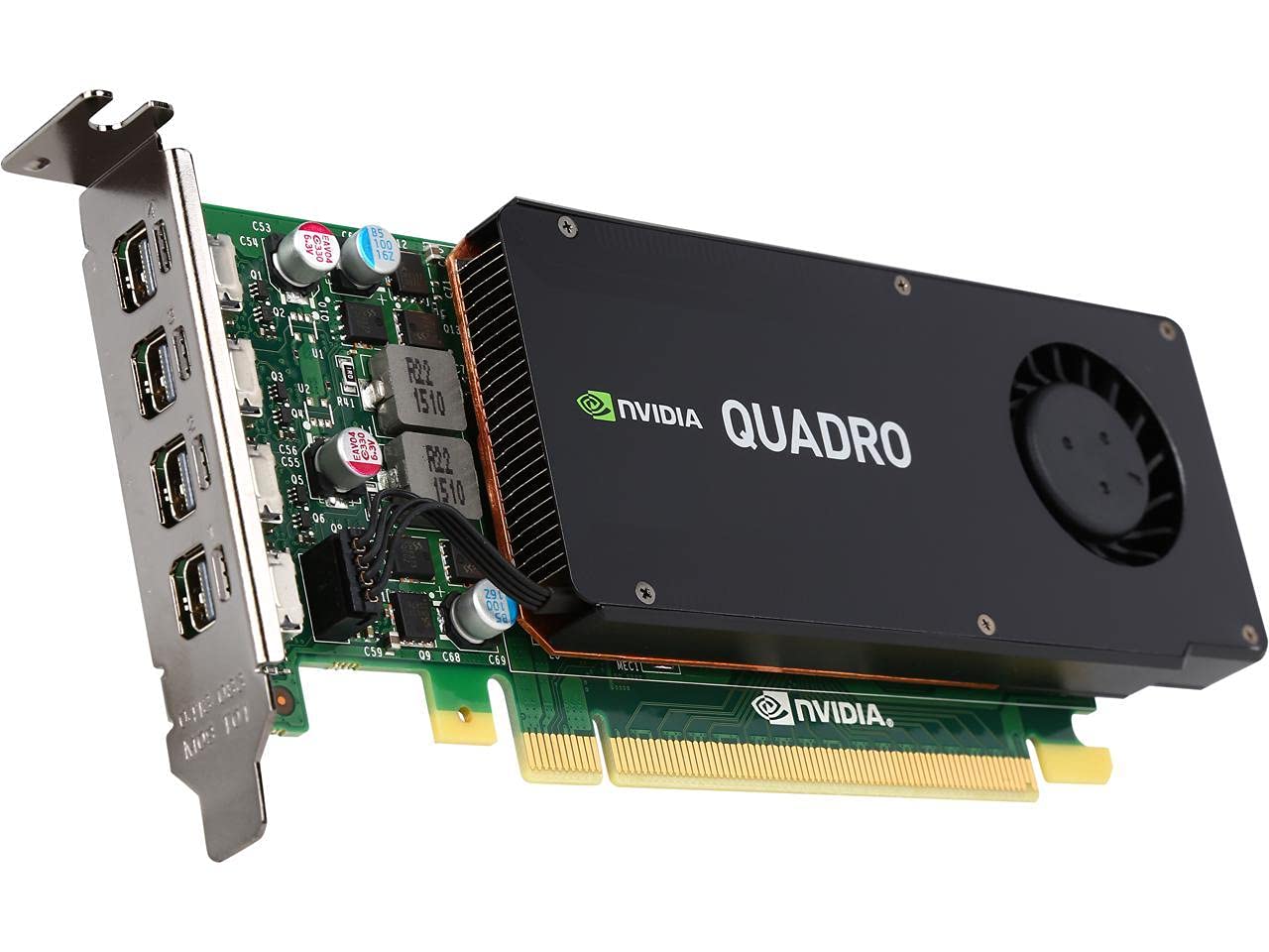 Nvidia Quadro K1200 4GB Professional Graphics Card – 512 Cuda Cores, 3840 x 2160 Support, 4x Mini DisplayPorts, Low Profile, Single Slot, Low Power: 45W (Renewed)