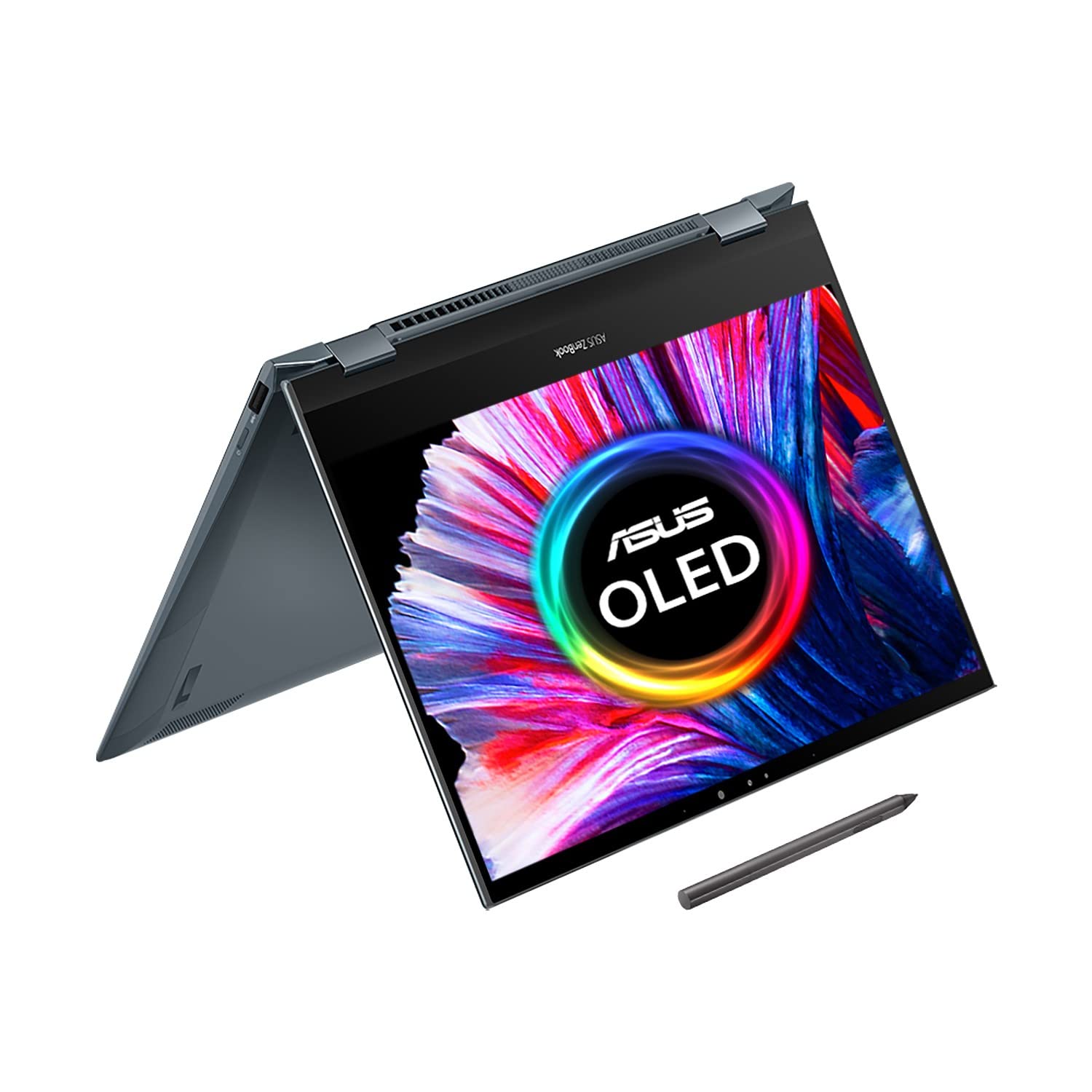 ASUS ZenBook Flip 13.3” OLED Touchscreen Laptop - Intel i7-1165G7 (4 Cores, 4.7GHz), Integrated Intel Iris Xe Graphics, 16GB DDR4, 1TB SSD, WIFI 6 & BT 5, Win 11 Pro - UK Backlit Keyboard