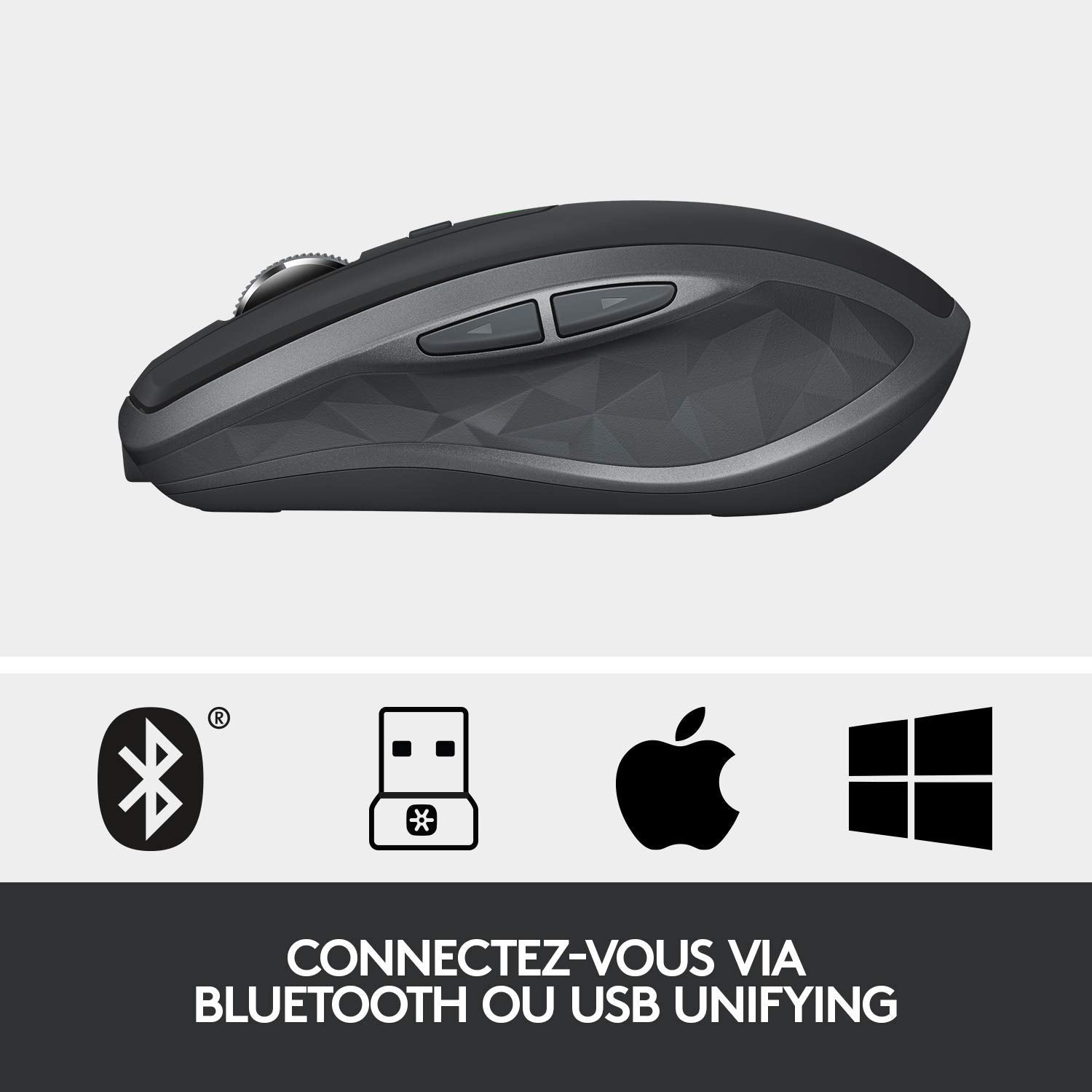 Logitech MX Master 2S Wireless Bluetooth Mouse for Mac and Windows Graphite (Certified and Refurbished)