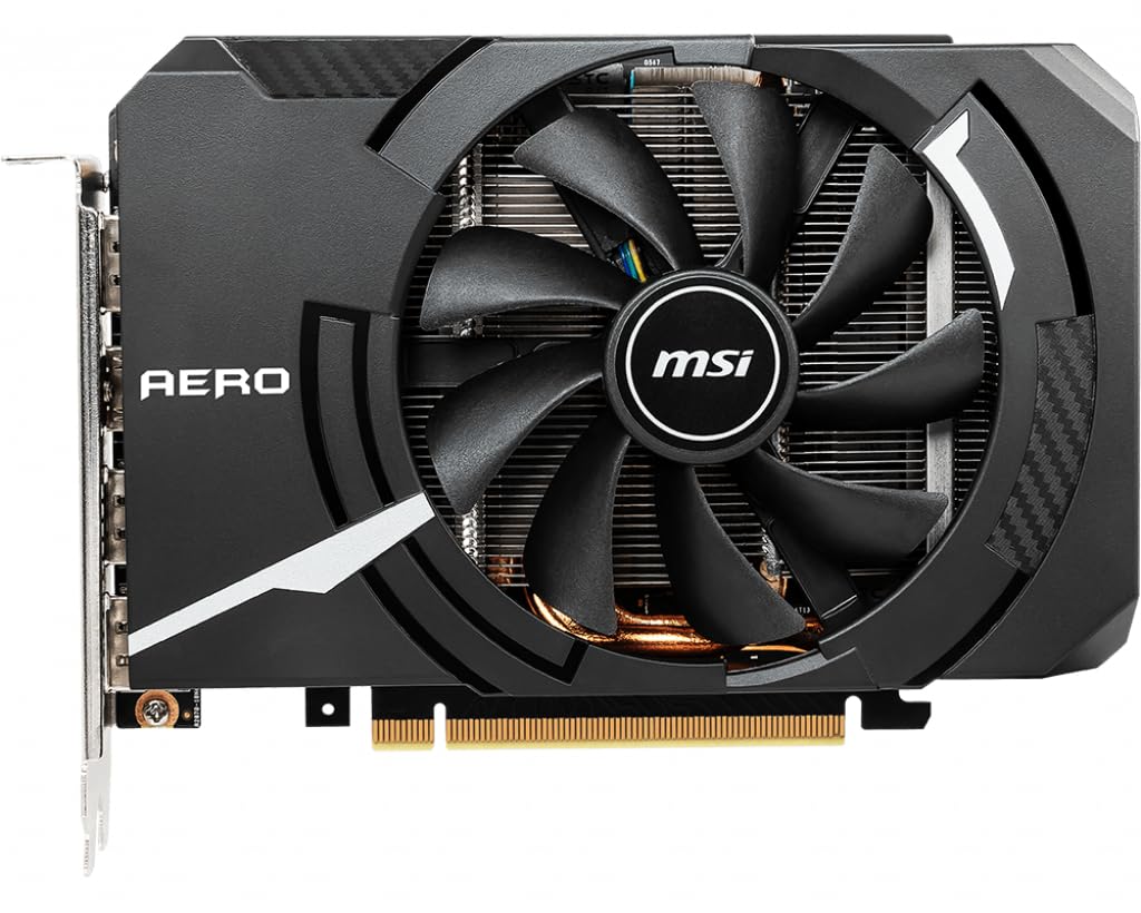 MSI AERO ITX GeForce RTX 2060 SUPER 8GB GDDR6  2176 CUDA Cores, 1650 MHz, 256-bit, HDR, G-Sync, VR Ready, 175W, PCI Express Gen 3, DirectX12, DisplayPort 1.4a, HDMI 2.0b (Renewed)