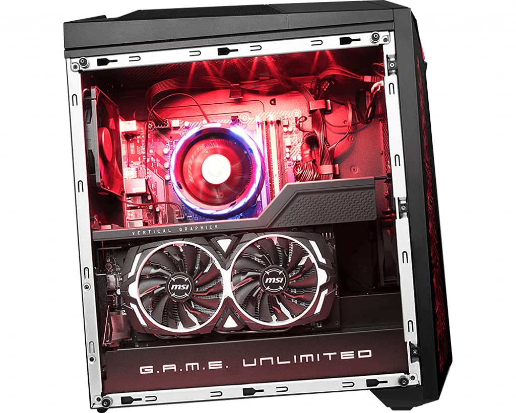 MSI Infinite A 8SD-498EU Gaming PC - Intel Core i7 8700 (6 Core, 4.60GHz), 32GB DDR4, 1TB SSD, 2TB HDD, Nvidia RTX 2070, WiFi 11ax & BT 5.1, DVD Drive, Windows 10 Pro - 9S6-B91531-498 (Renewed)