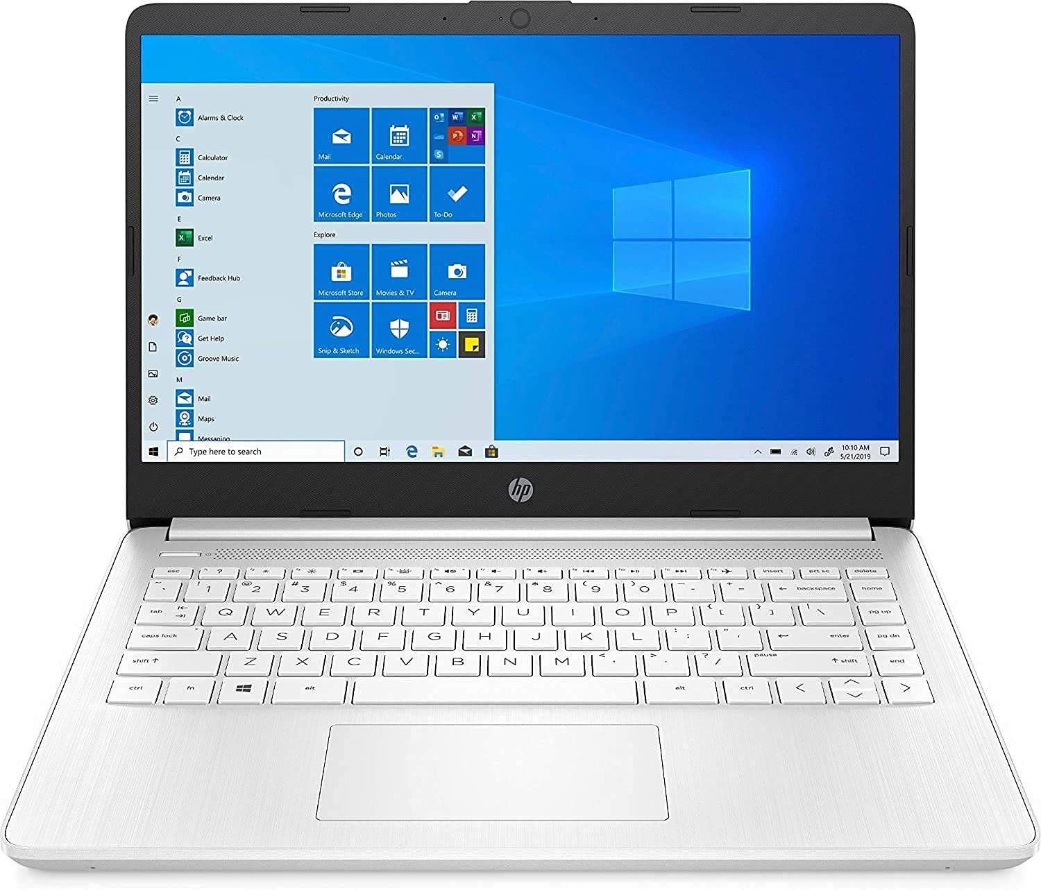HP 14S-FQ0005NA 14-inch FullHD Laptop, AMD Ryzen 3 3250U up to 3.5GHz w/Radeon Graphics, 8GB DDR4, 256GB SSD Storage, Wireless 11ac & Bluetooth 4.2, Windows 10 Home UK Keyboard Layout (Renewed)