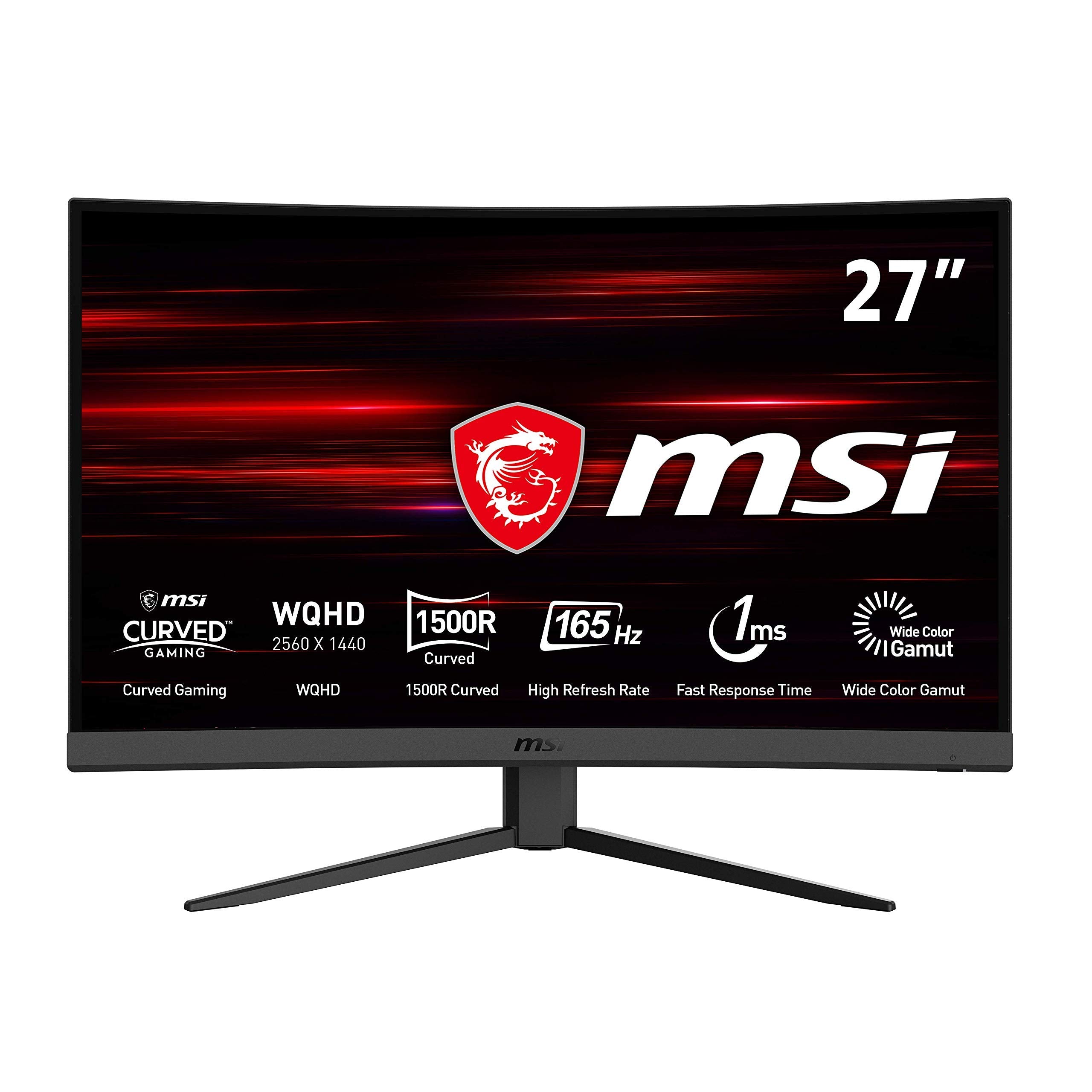 MSI Optix G27CQ4 Curved Gaming Monitor - 27 Inch, 16:9 WQHD (Renewed)