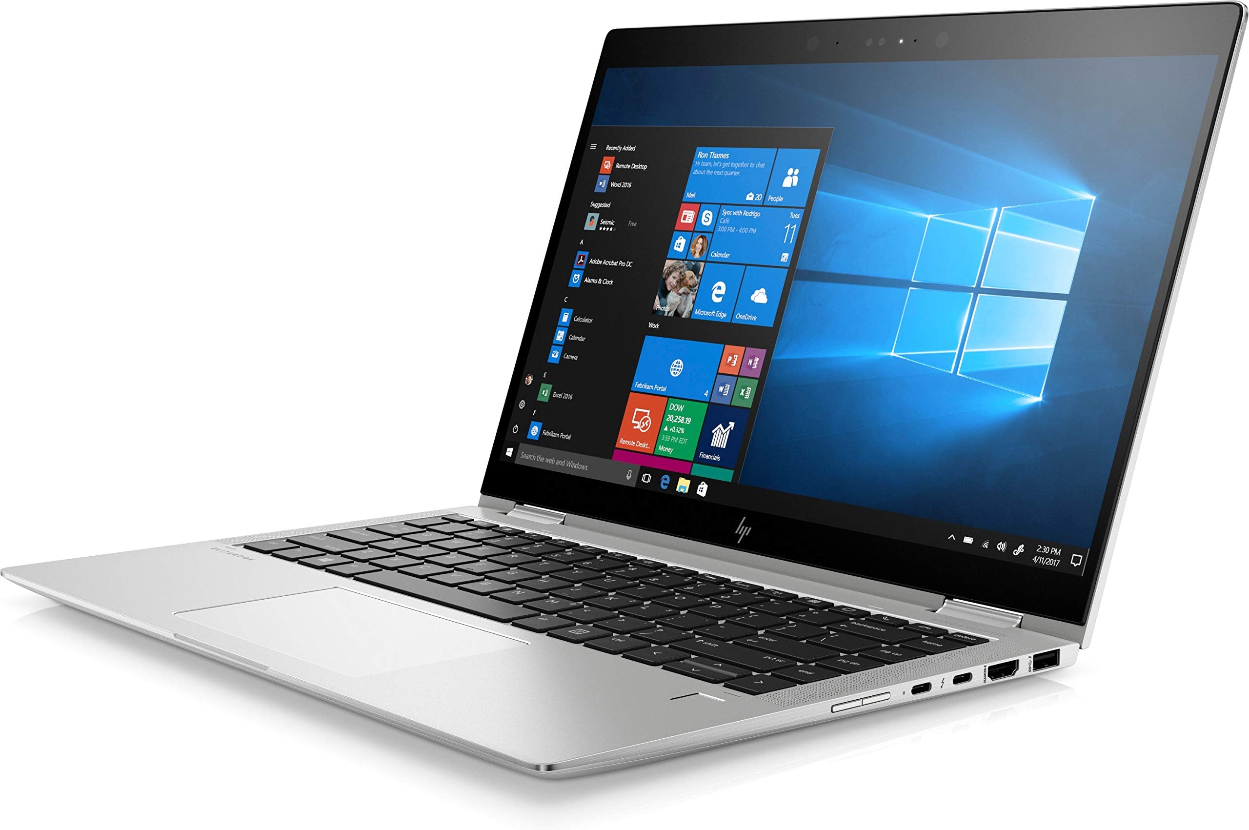 HP EliteBook x360 1040 G5 2-in-1 120Hz SureView Touchscreen - i7-8650U, 2TB PCIe Gen 4.0 x4 NVMe, 16GB DDR4, 4G, Fingerprint Reader, vPro, WIFI 5 & BT 4.2, UK Backlit Keys, Windows 11 Pro (Renewed)