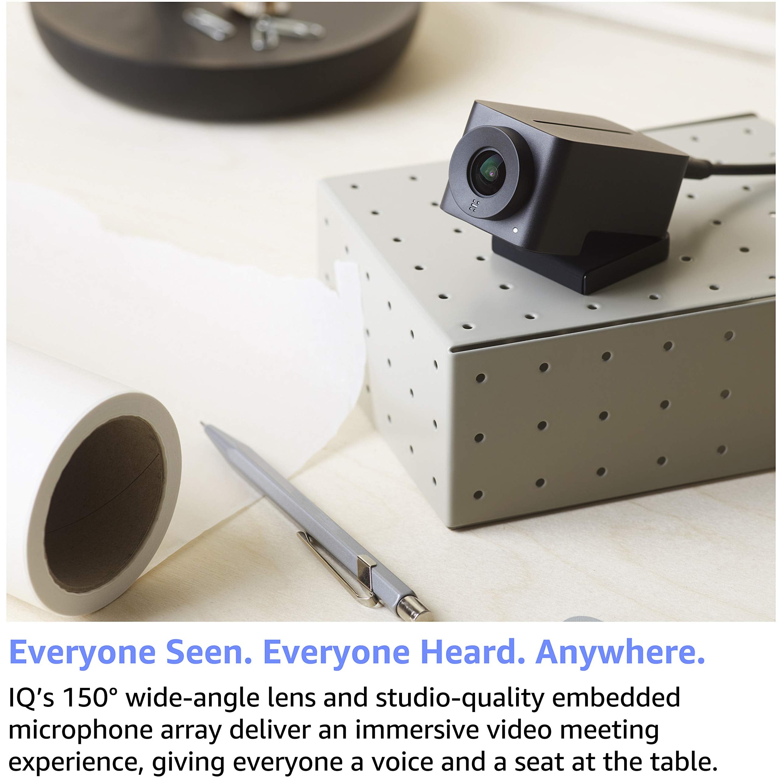 Huddly IQ - Conference camera - colour - 12 MP - 720p, 1080p - audio - USB 3.0 - MJPEG - DC 5 V