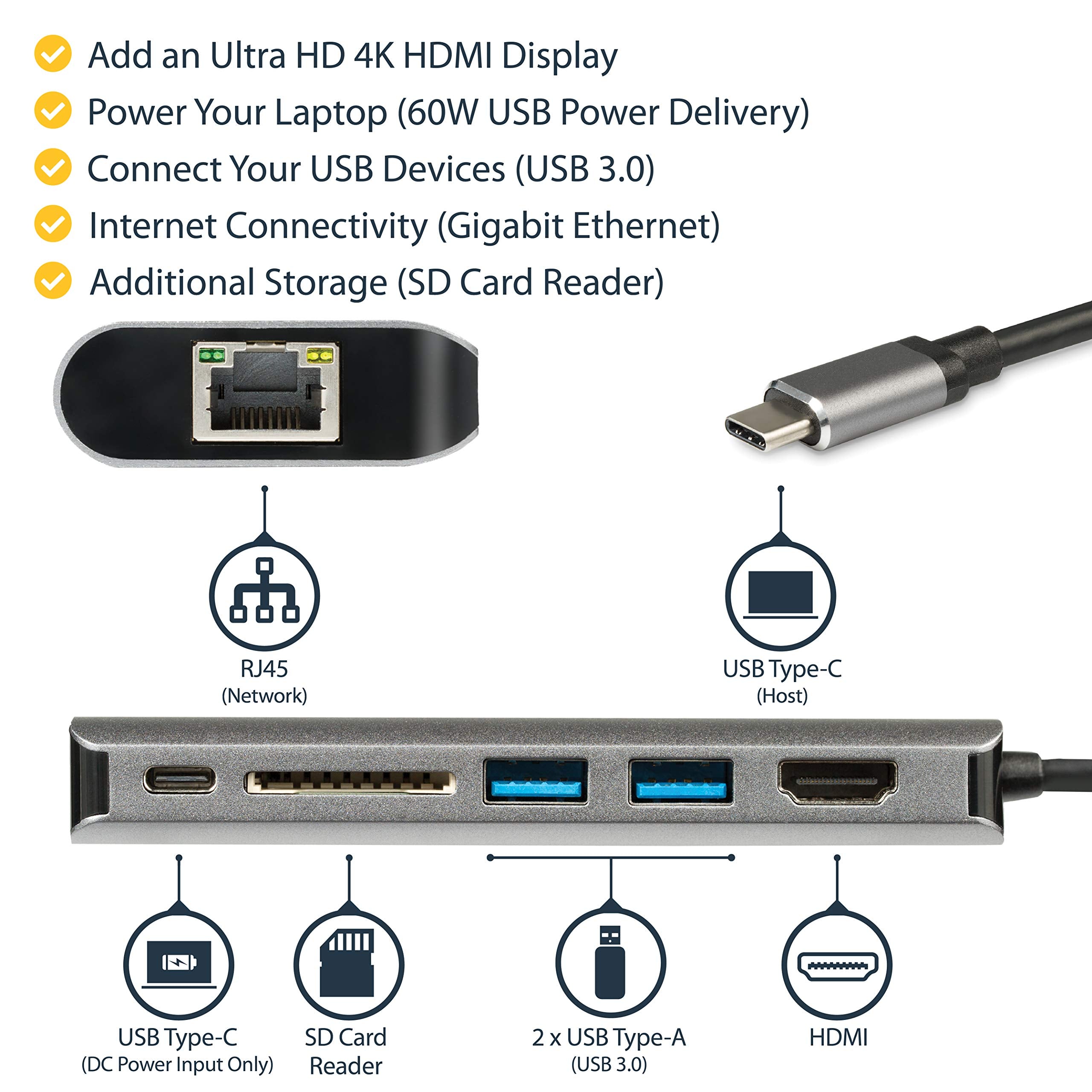 StarTech 4K HDMI USB C Multiport Adapter
