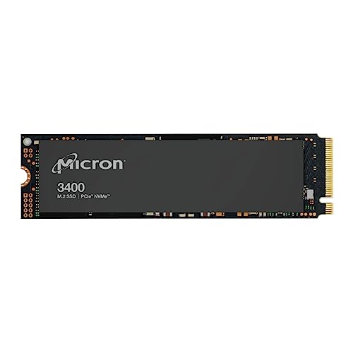 Micron 2TB 3400 M.2 2280 NVMe Opal2 SSD - PCIe 4.0 Gen4 x4, MTFDKBA2T0TFH, Solid State Drive for Laptop Desktop Ultrabook