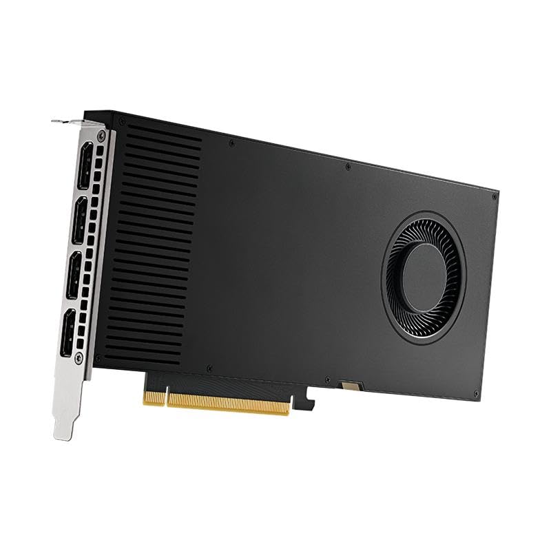 Nvidia Quadro RTX A4000 16GB GDDR6 4x DisplayPort, Expansion Bracket, PCIe Express Professional Graphic Card, 8K support (Renewed)