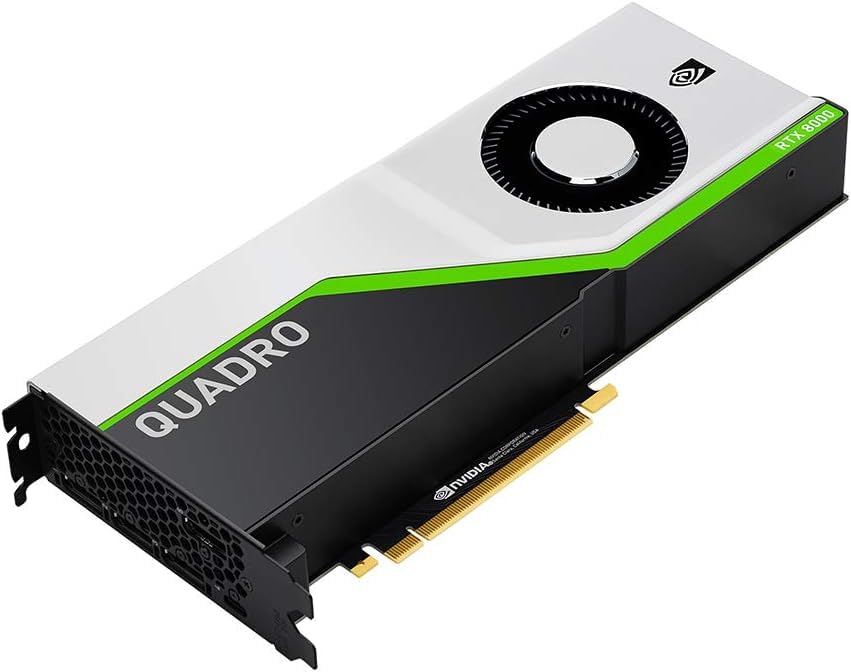 Nvidia PNY Quadro RTX 8000 48GB GDDR6 4x DisplayPort 1x USB C, PCIe Express Professional Graphic Card (Plain Boxed)