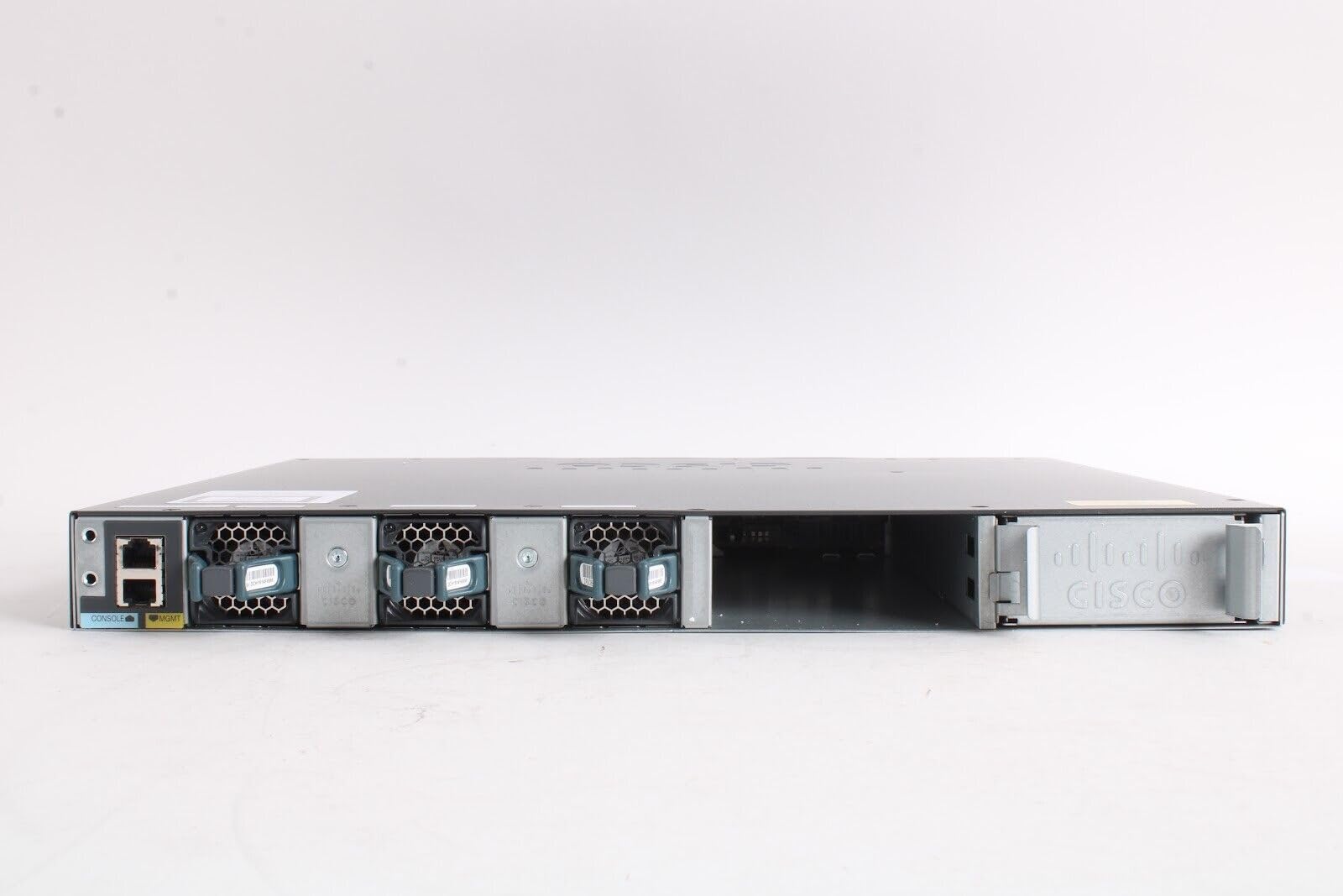 Cisco Catalyst 3650-48PS-L Network Switch, 48 Gigabit Ethernet (GbE) PoE+ Ports, four 1 G Uplinks, 640WAC Power Supply, 1 RU, LAN Base Feature Set, Enhanced Limited (Renewed)