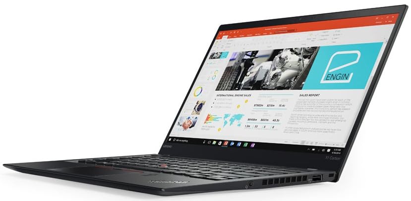 Lenovo ThinkPad X1 Gen 5  i5-7200U (2 core, 3.10GHz), 512 GB PCIe NVMe,8GB LPDDR3, Fingerprint Reader, WIFI 5 & BT 4, UK Backlit Keyboard, Windows 10 Pro (Renewed)