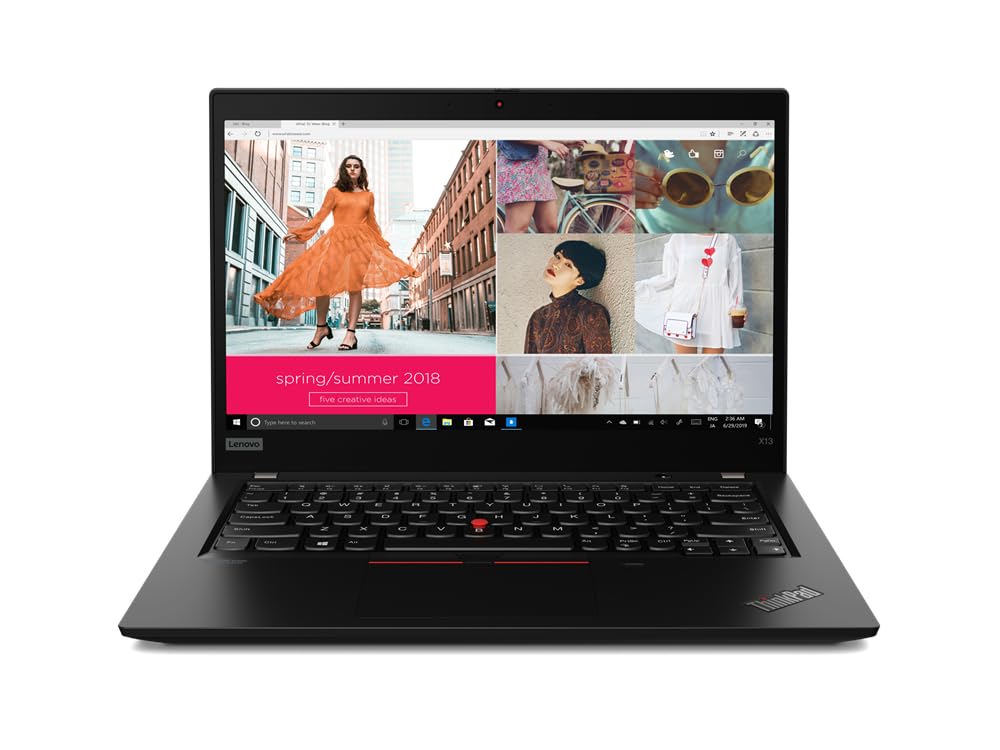 Lenovo ThinkPad X13 Gen 1 13.3" i5-10210U (4 Core, 4.20GHz), 1TB PCIe Gen 4.0 x4 NVMe, 8GB RAM, Smartcard Reader, WIFI 6 & BT 5.1, UK Keys, Windows 11 Pro (Renewed)