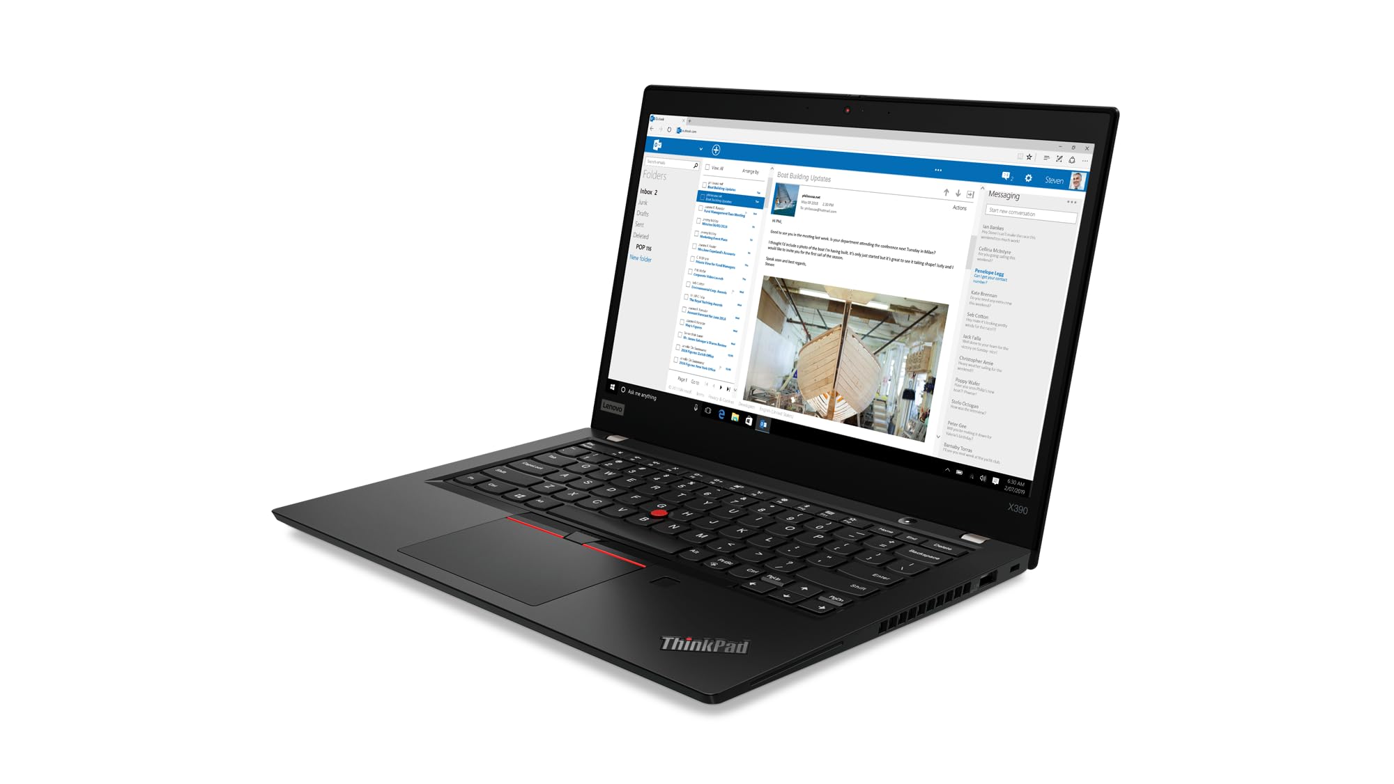 Lenovo ThinkPad X390 HD Laptop - 1TB PCIe Gen 4.0 x4 NVMe, Core i5-8365U (4 Cores, 4.1GHz) Intel UHD Graphics, 16GB DDR4, VPro, WIFI 6 & BT 5.1,Windows 11 pro (Renewed)