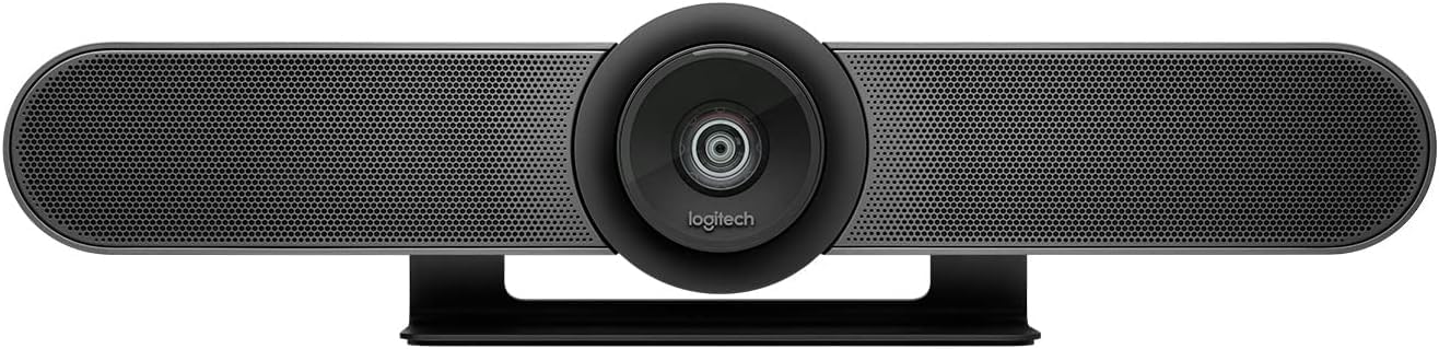 Logitech MeetUp 4K Ultra HD Camera for Conference Rooms, Black (Renewed)