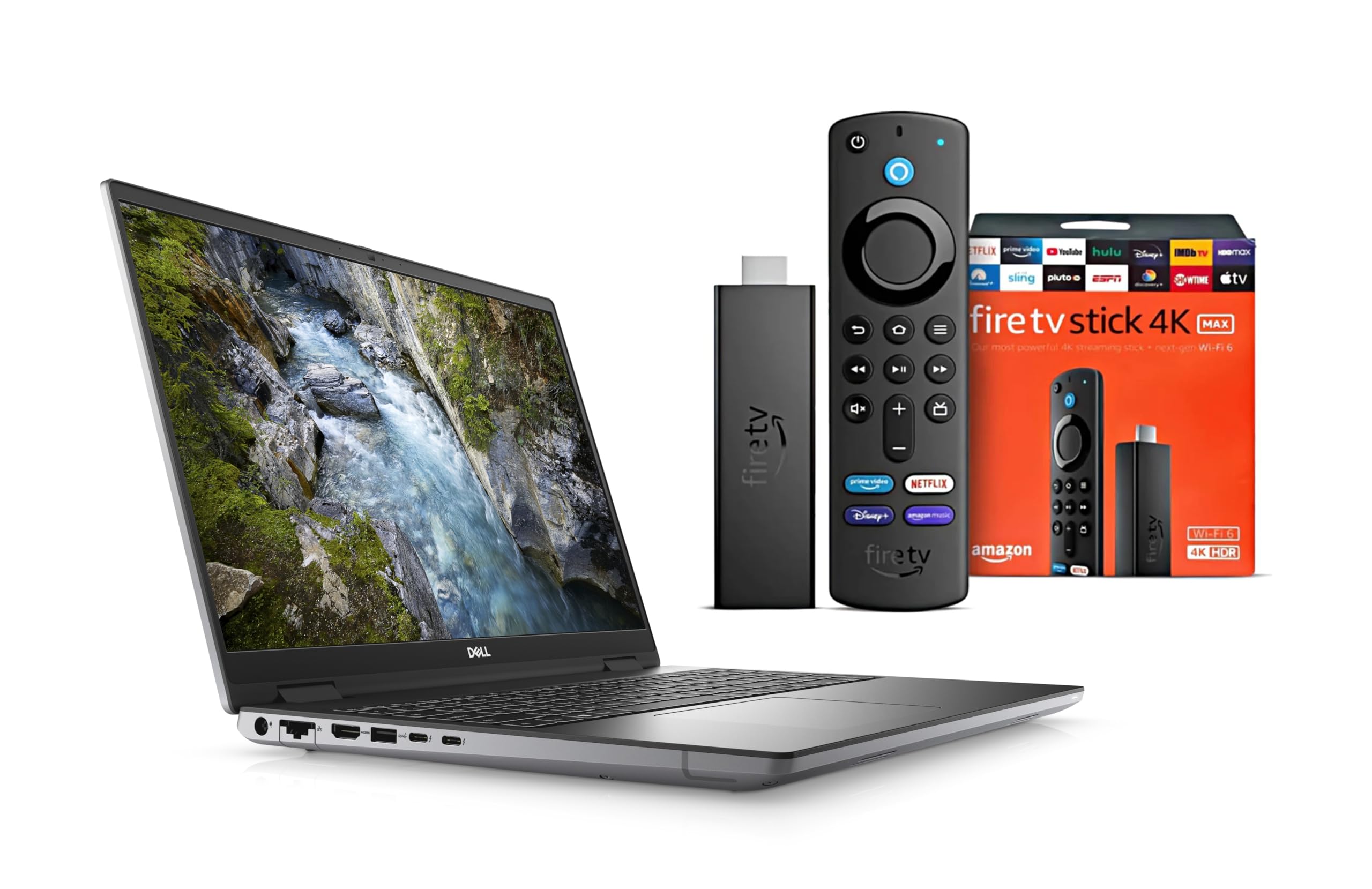 Dell Precision 7670 UHD+ OLED Touchscreen Laptop with Fire TV Stick 4K Gen 2 Max Bundle  i5-12600HX, Nvidia Quadro RTX A3000 12GB, 1TB Gen 4 NVMe, 16GB DDR5, 3Yr Warranty, Windows 11 Pro (Renewed)