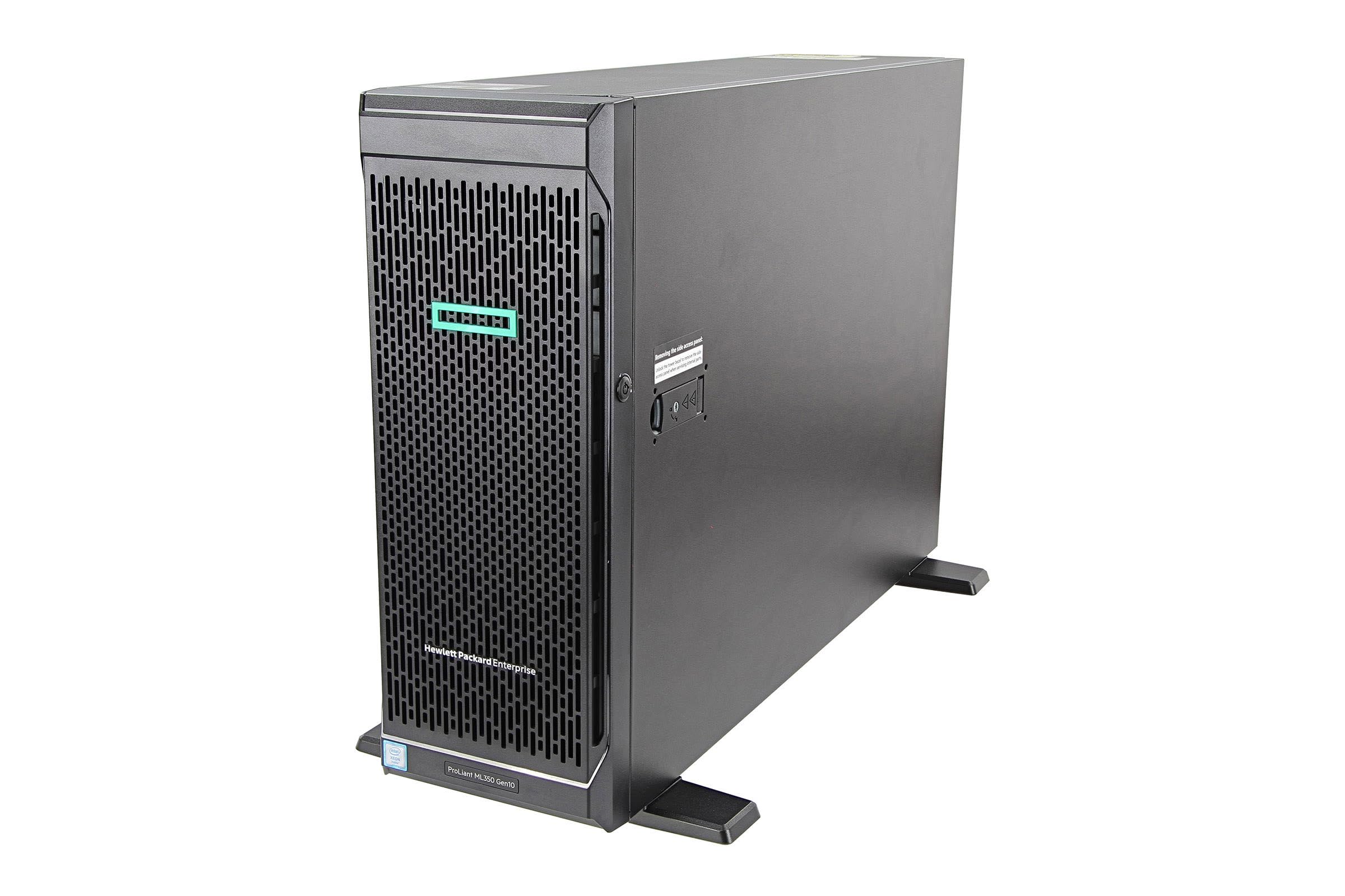 HP ProLiant ML350 Gen 10 Server - 3x 2.4TB HDD, 128GB RDIMM, 1x 300GB HDD, 4x 10GbE ports, P408i-a SR Gen10 RAID Controller, 800W PSU (Renewed)