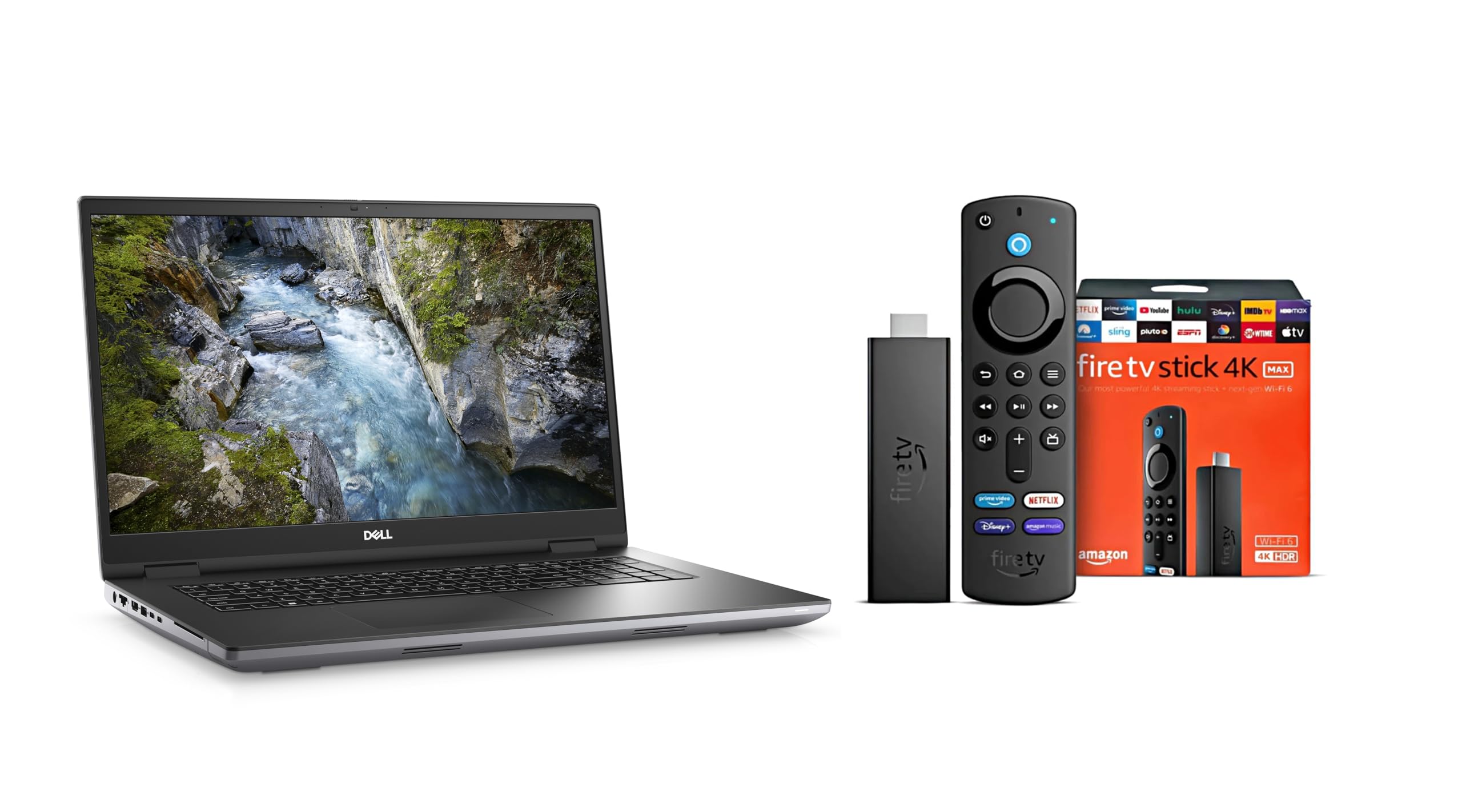 Dell Precision 7770 17.3 FHD with Fire TV Stick 4K Max Gen 2 Bundle  i5-12600HX (12 Core), 16GB DDR5, 1TB Gen 4 NVMe, NVIDIA RTX A1000, SD & Smartcard Reader, WIFI, UK KYB, Windows 11 Pro (Renewed)