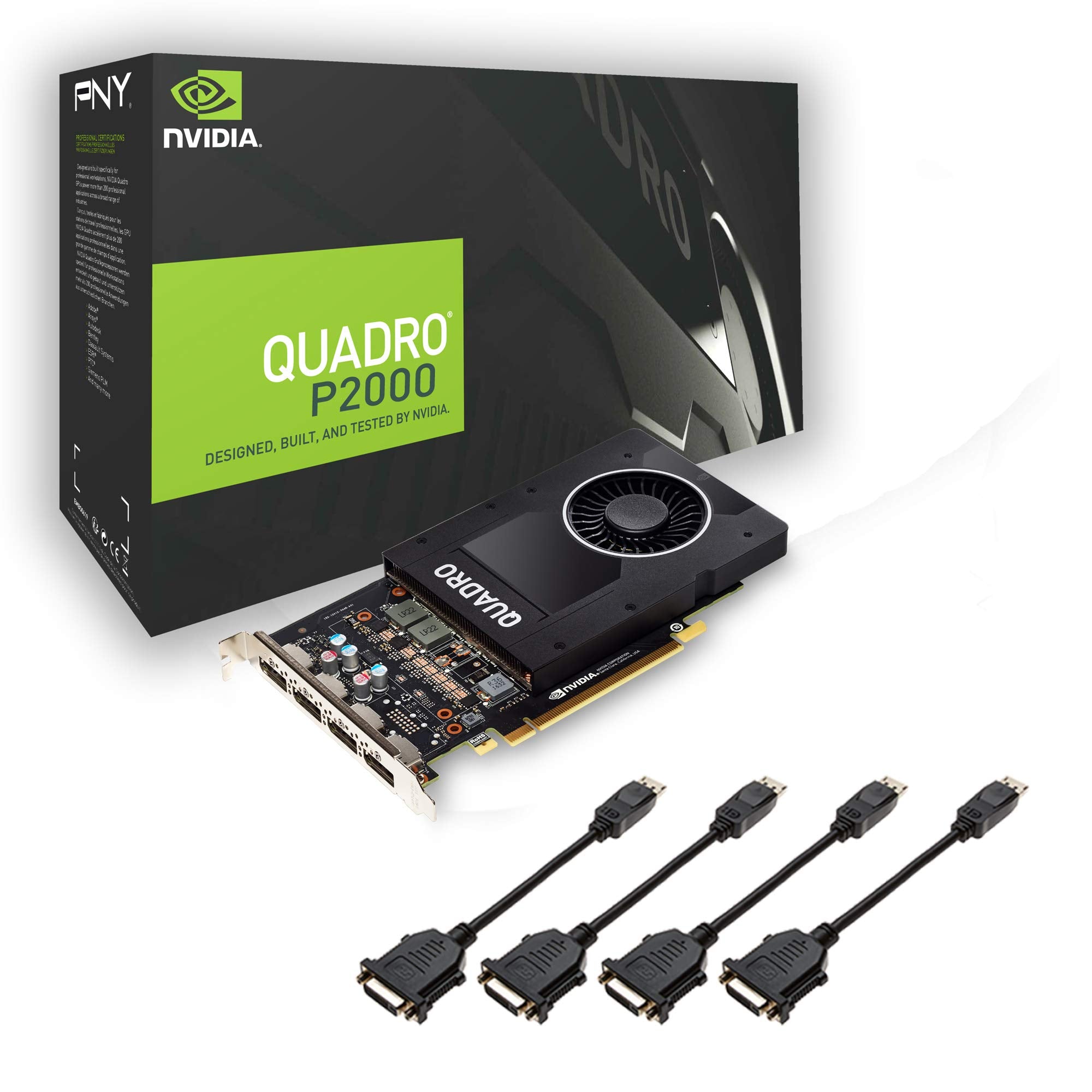 PNY NVIDIA Quadro P2000 4x DP 5 GB GDDR5 PCI Express Professional Grap