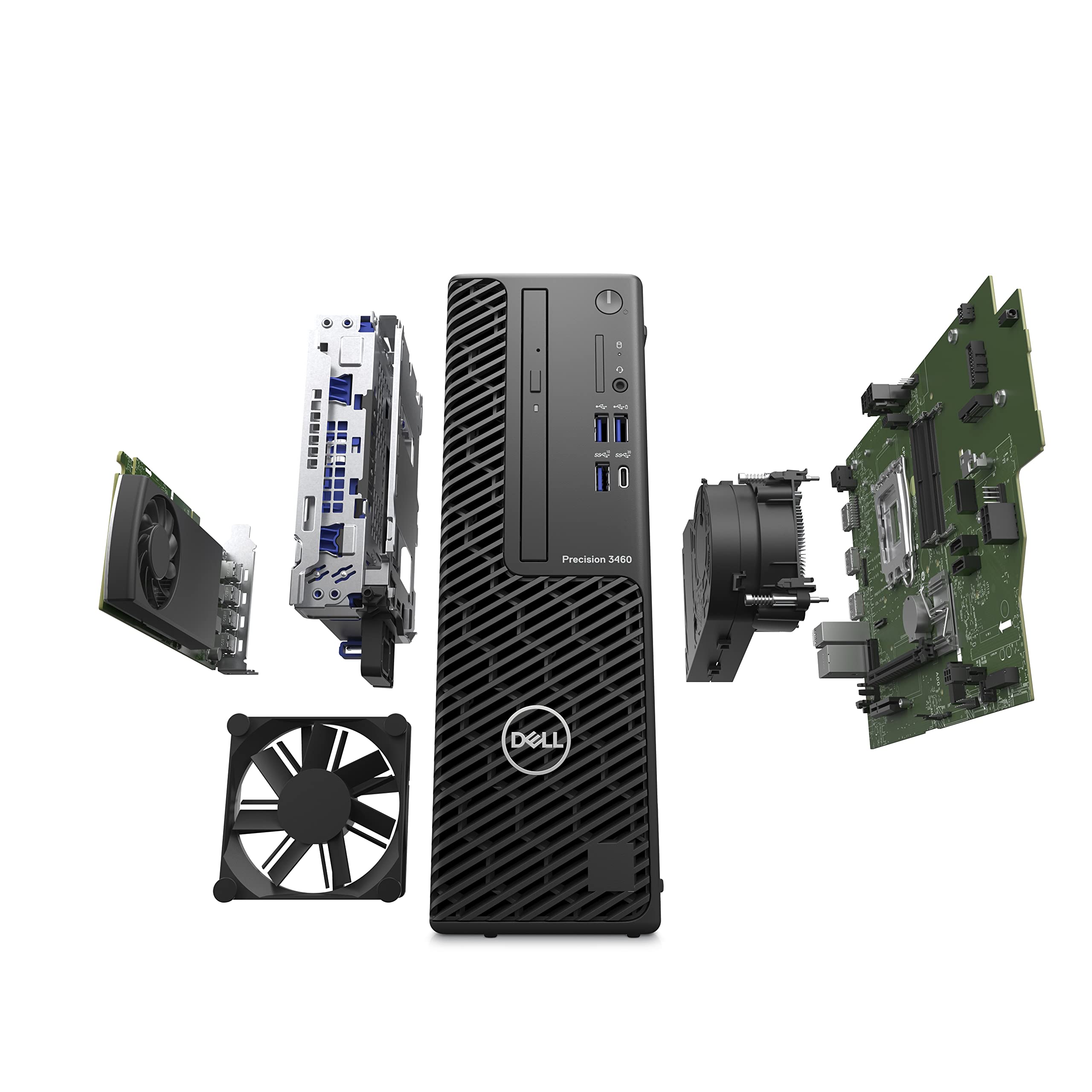 Dell Precision 3460 SFF, 32GB DDR5, 2TB NVMe & 2TB HDD