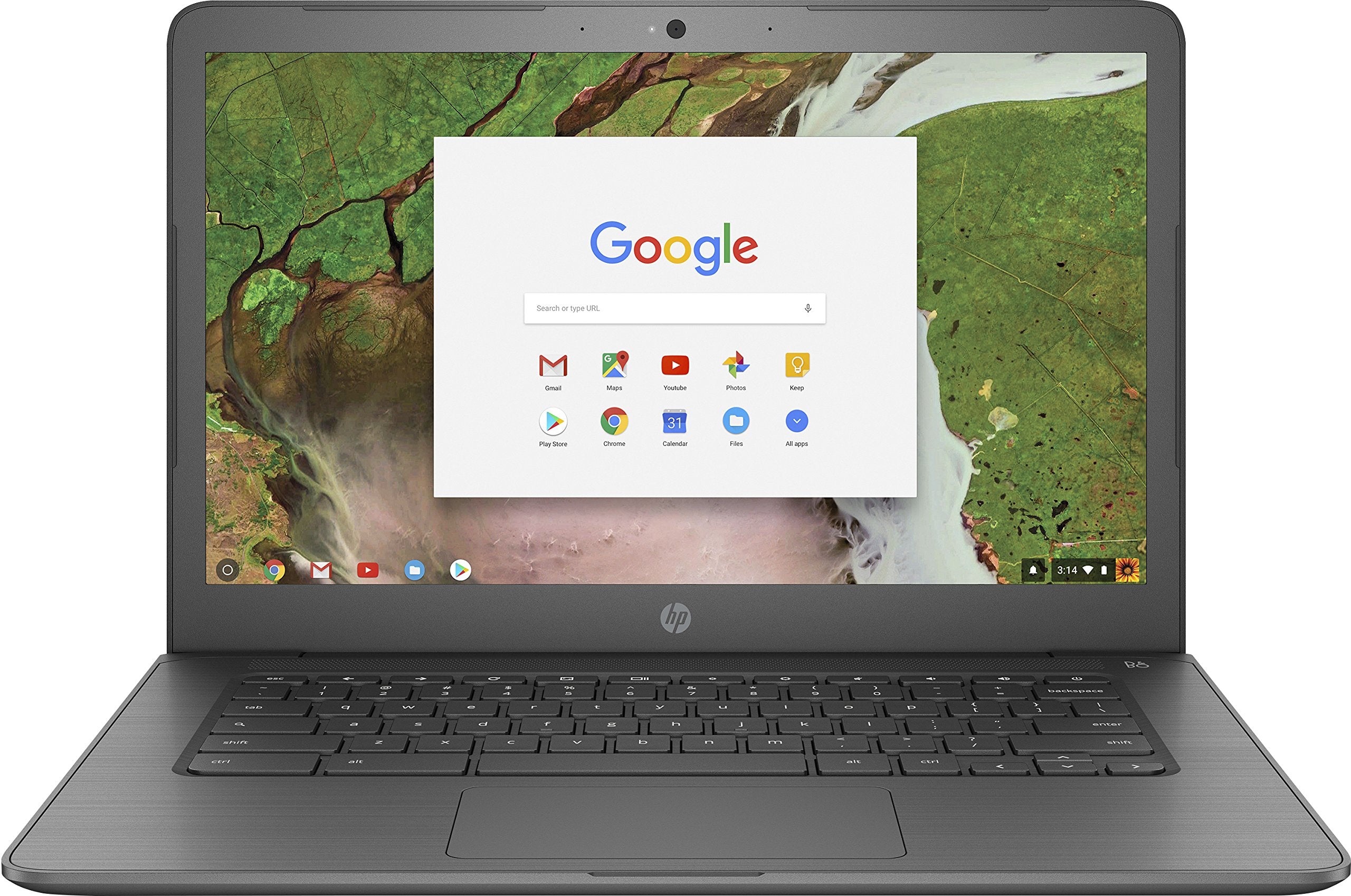 HP Chromebook 14-db0003na 14" HD Laptop, AMD A4-9120 Processor (2 Cores, 2.5GHz), AMD Radeon R3 Graphics, 4GB DDR4, 32GB eMMC, WIFI 11ac & BT 4.2, ChromeOS – UK Keyboard Layout - 6AS60EA